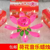 10个莲花蜡烛 创意荷花音乐节庆用品莲花蜡烛 派对用品生日快乐浪漫 蛋糕装饰品