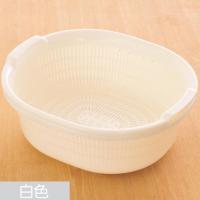 5560 白色 双层洗菜盆漏盆厨房洗菜篮子家用创意大号沥水篮洗菜篮盆子塑料。