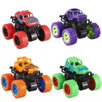 惯性越野车[颜色随机] 惯性恐龙玩具车男孩小汽车耐摔撞击变形儿童玩具车宝宝小汽车