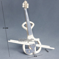 小提琴 木质拼装模型手工益智玩具立体拼图木制女生3diy礼物仿真乐器摆件