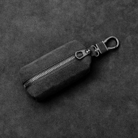 AMSFMP21尊贵黑 钥匙包男大容量通用小巧迷你家用多功能汽车腰挂锁匙包门禁零钱包