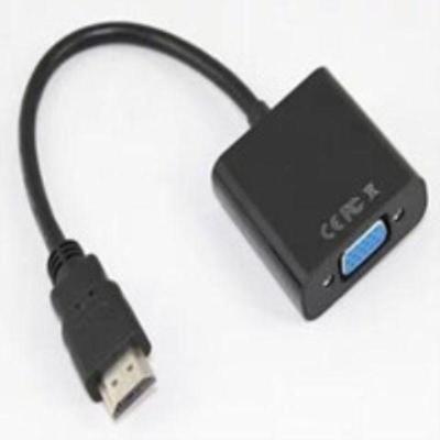 HDMI/VGA黑色 均码 hdmi转vga带音频网络机顶盒笔记本电脑接显示器投影仪高清转换器