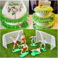 足球小子一套 足球场蛋糕装饰摆件生日情景蛋糕足球小子创意蛋糕烘焙装饰品配件