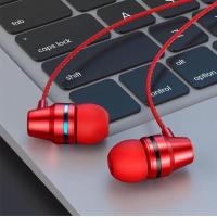 红色(塑料材质)普通款 入耳式耳机适用于vivo苹果手机安卓华为小米通用耳塞线高音质