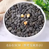 0.6-0.9cm 5斤 烹饪石头馍饼专用石头黑色鹅卵石耐高温石头木桶鱼火山石烤肠石头