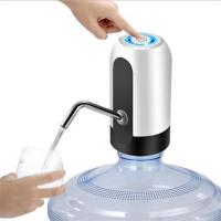 A款白色抽水机 电动桶装水抽水器智能充电上水器吸水家用简易饮水机龙头压水器