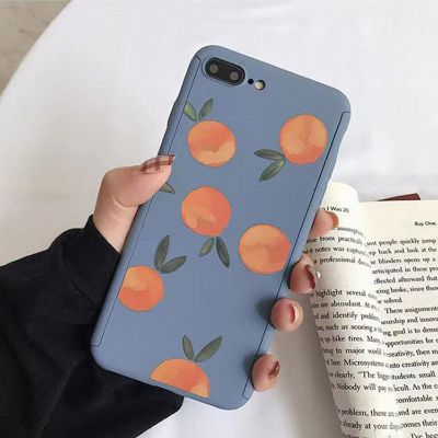 [360硬壳]橘子+送钢化膜 苹果 12 mini 5.4寸 苹果xr/8p/6s手机壳iPhone7plus女xsma