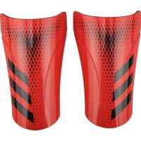 红黑色[插片式]FM2410 S ADIDAS/阿迪达斯猎鹰系列插片式护腿板轻量化绷带式小腿护具