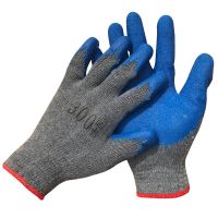 棉线浸胶(6双) (36双)劳保手套塑胶防护棉线浸胶耐磨防滑胶手套干活浸胶手套加厚