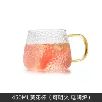 450ML葵花杯(可明火 电陶炉) 可明火冷水壶玻璃水壶大容量泡茶壶家用耐高温白开水杯扎壶凉水壶