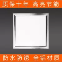 拉丝银 30*30方灯/节能款10W 集成吊顶led灯厨房灯浴室灯卫生间嵌入式吸顶灯天花铝扣板平板灯