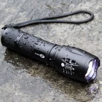 黑色 手电筒强光可充电超亮特种兵户外家用便携耐用迷你led应急照明灯