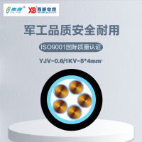 秦源牌 YJV-0.6/1KV-5*4mm² 铜芯低压电力电缆 联系客服 定制商品