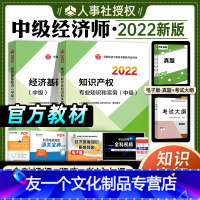 [友一个正版]中级经济师2022年教材知识产权 2本套经济基础知识知识产权专业知识与实务2022版全国经济专业技术资格