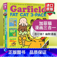 [正版]英文原版 Garfield Fat Cat 3 Pack 7 加菲猫漫画三合一合订本7 英文版