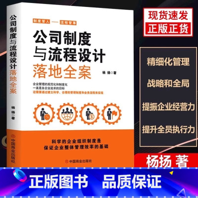 [正版] 公司制度与流程设计落地全案 助力老板轻松管理企业薪酬绩效管理全套执行落地方案企业管理方面的书企业制度设计管理