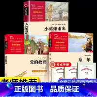 (3册)小英雄雨来+童年+爱的教育 [正版]小英雄雨来 童年爱的教育书高尔基原著六年级上册必读课外书 小学生五六年级课外