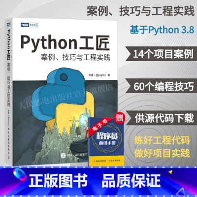 [正版] Python工匠 案例技巧与工程实践 基于Python 3.8 python编程从入门到实践计算机网络爬虫数