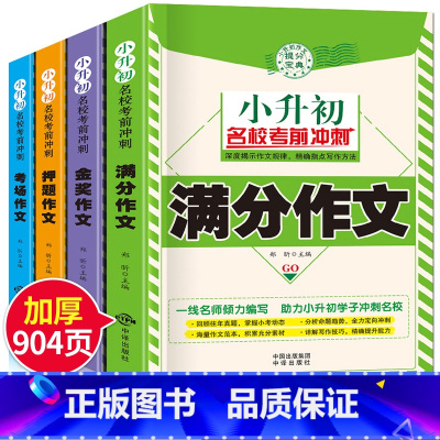 [正版]加厚4册2021年新版小升初作文小学五六年级优秀作文书大全小学生5到6年级分类作文辅导书满分作文精选的600字