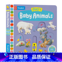 [正版]英文原版 忙碌系列:Busy Baby Animals 忙碌的小动物儿童早教启蒙机关操作活动纸板书 锻炼低幼宝