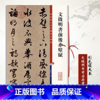 [正版]满2件减2元文徵明书前后赤壁赋彩色放大本中国碑帖繁体旁注楷书毛笔孙宝文楷书毛笔书法成人学生临摹练字帖墨迹本上海