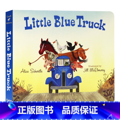 [正版]Little Blue Truck 蓝色小卡车纸板书 英文原版绘本 交通工具认知 美国儿童图书馆协会绘阅读