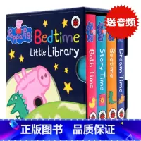 [正版]小猪佩奇睡前故事peppa pig Bedtime Little Library 英文原版绘本启蒙手掌书纸板书