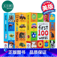 [正版]First 100 Words/Animals/Trucks 单词入门书图解字词典3册 Roger Pridd