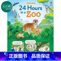 [正版]24 Hours in a Zoo 在动物园的24小时 英文原版 进口图书 儿童科普绘本 动物百科知识图书 精