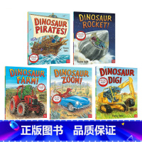 [正版]超级恐龙系列5册英文原版 Dinosaur Farm/Zoom/Dig/Rocket/Christmas 格林
