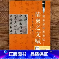 [正版]陆柬之文赋硬笔临经典碑帖教程实用技法与练习笔画偏旁结构解析 钢笔硬笔行书练字帖原碑成人学生初学者入门需备江西