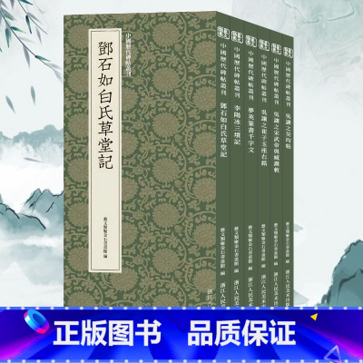 中国历代碑帖丛刊名家篆书全6册 [正版]中国历代碑帖丛刊篆书系列全6册 李阳冰三坟记吴让之宋武帝与臧焘敕吴均帖崔子玉座右