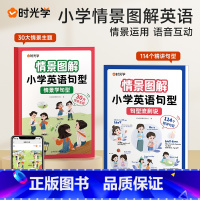 情景学句型+句型流利说[全套2册] 小学通用 [正版]情景图解法小学英语句型英语语法知识大全 小学英语单词汇总表一二三四