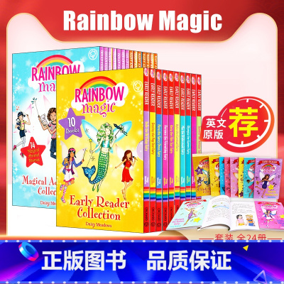 彩虹魔法仙子10+14册 [正版]英文原版Rainbow Magic彩虹魔法仙子系列 6-12岁少儿课外兴趣阅读图画故