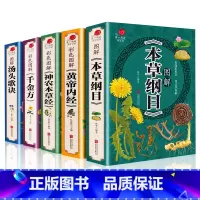 [正版]本草纲目全套5册原著汤头歌诀黄帝内经神农本草经千金方原著全本中医四大名著皇帝内径伤寒论李时珍中药书中医养生书籍