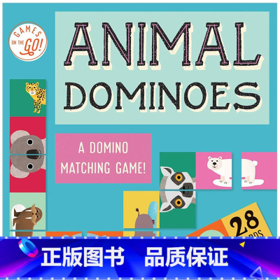 [正版]Games on the Go!Animal Dominoes 前进游戏!动物多米诺骨牌