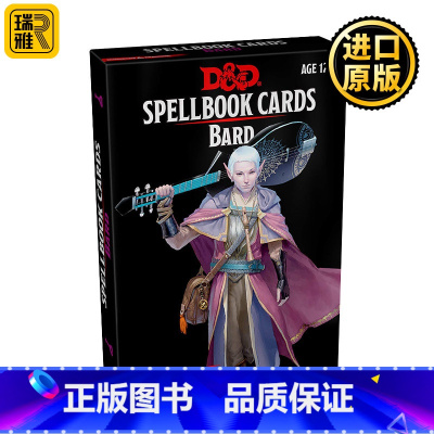 [正版]龙与地下城 魔法书卡片 巴德 英文原版 Dungeons and Dragons Spellbook Card