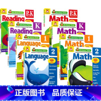 8册套装 [正版]Evan-Moor At-Home Tutor Reading Language Math 加州教辅