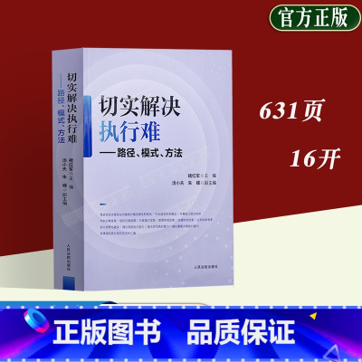 [正版]2023新书 切实解决执行难路径模式 方法 褚红军主编 强化规范执行能力民事强制执行规范性文件汇编法院出版