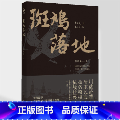 [正版]《斑鸠落地》龚静染/著现当代文学川盐济楚、清末民变、盐务稽核、抗战盐兴历史小说,商业小说