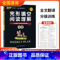 完形填空阅读理解[中考] 初中通用 [正版]2023版PASS完形填空阅读理解初中七年级八年级中考基础版+提升版 新阅读