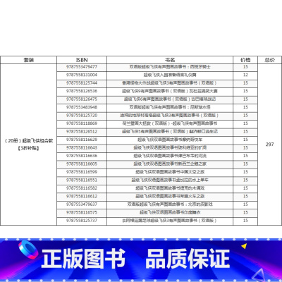 (20册)超级飞侠组合款 [3折补贴] [正版]超级飞侠图画故事书双语版系列123辑环游世界冒险全套儿童7-8-9岁动画