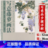 [正版]写意藤萝画法美术教学示范作品写意紫藤中国画技法学画宝典紫藤山茶牡丹梅花大家技法谈书籍花卉藤萝画法书籍