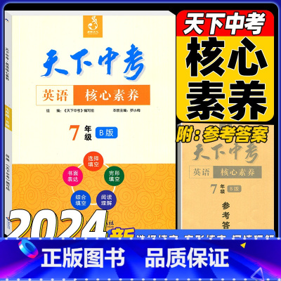 [正版]2023秋 天下中考英语核心素养提升七年级B版初中7年级英语阅读理解单项选择完形填空阅读理解填词 天下中考英语