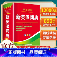 [正版]2023年新编学生实用新英汉词典双色本高中初中小学生实用英汉词典汉英互译双解多全功能工具书大全现代汉语英语英文