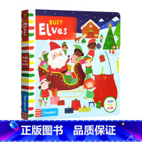 [正版]busy系列 英文原版进口绘本 Busy Elves 忙碌的精灵 儿童启蒙圣诞绘本 机关操作活动纸板书