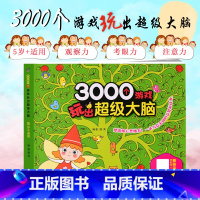 [正版]3000个游戏玩出超级大脑 5岁+适用 五岁宝宝早教书左脑右脑脑力儿童图书益智书思维训练书籍幼儿园中班数学智力