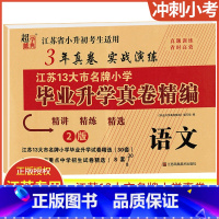 语文(2版) 小学通用 [正版]2023年江苏13大市小学毕业升学真卷精编语文数学英语3年真卷实战演练江苏省小升初考生重