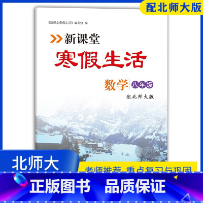 [正版]2023年新课堂寒假生活作业数学八年级上册 北师大版 重点复习巩固