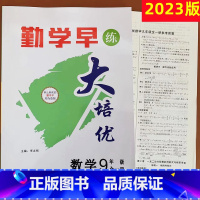 2023大培优 九年级全册数学 初中通用 [正版]2023版 勤学早大培优七八九年级数学物理上下册 名校压轴题 初中78